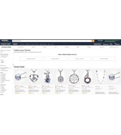 Exemple de page de vente sur Amazon